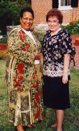 The two retired teachers:  Nancy Curtis and Verlaine Hinson